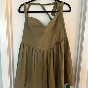 SHEIN Olive Green Dress